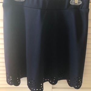 Stoosh Blue Laser Cut Out Skirt